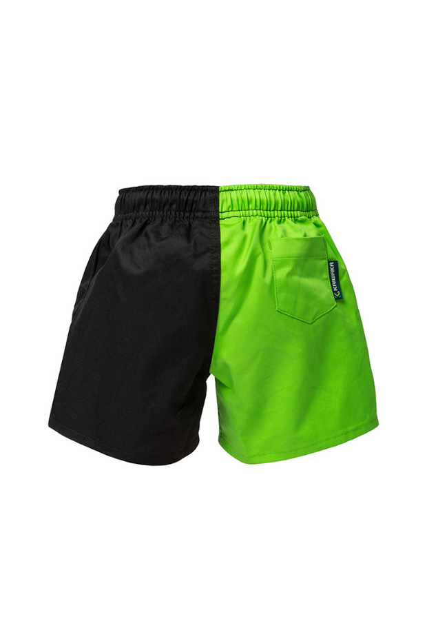 Kaiwaka Kids Shorts - Green and Black
